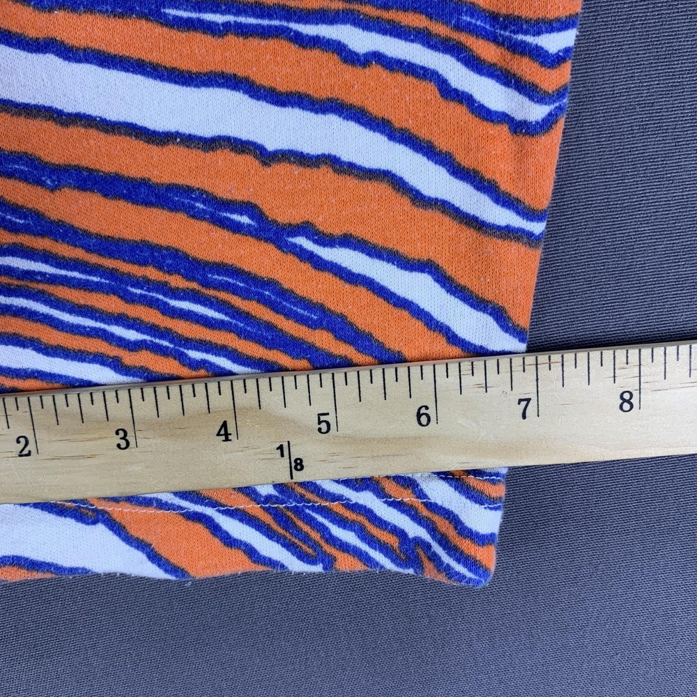 VTG Denver Broncos Pants Mens Large Orange Blue NFL Football Zubaz USA 32x32 - Picture 15 of 16
